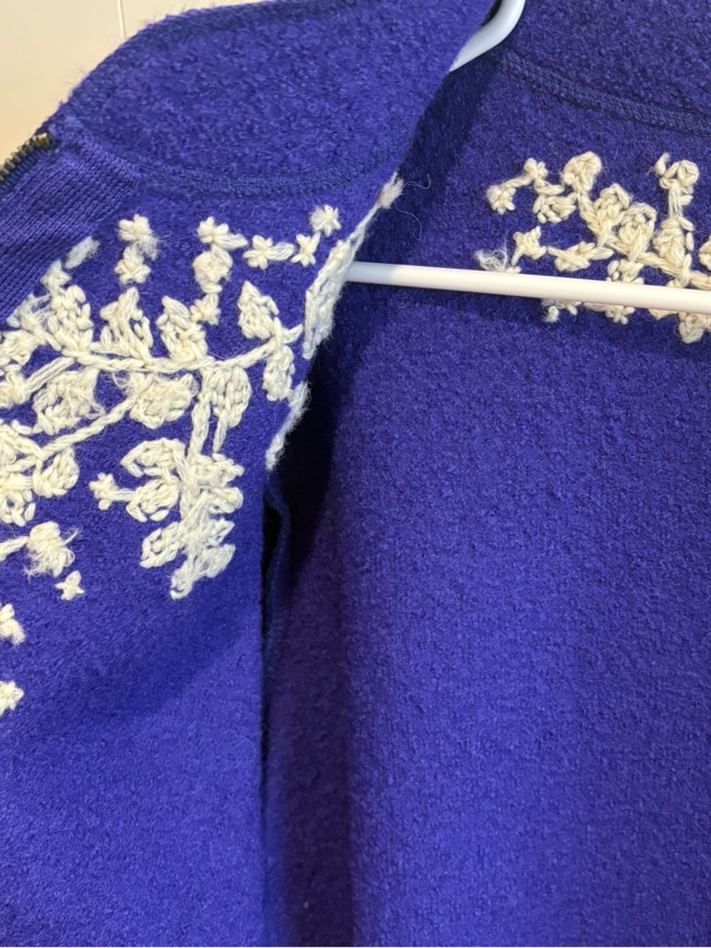 Embroidered Wool Zip Jacket - Picture 3 of 13